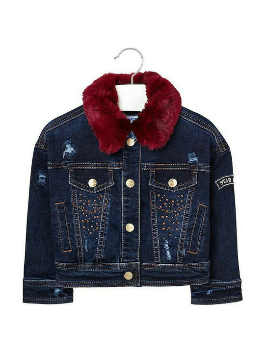 Mayoral Kids Denim Jacket short Blue