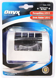 Onyx LK512 Car 1 Cup Holder for AC Vents Silver Silver