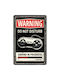 Nostalgic Art 3D Wall Decor Sign Achtung Gaming in Progress Handmade Made of Metal 20x30cm