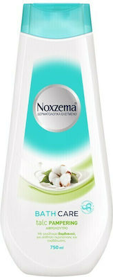 Noxzema Bath Care Talc Pampering Κρεμώδες Αφρόλουτρο με Εκχύλισμα Βαμβακιού Πούδρα 750ml