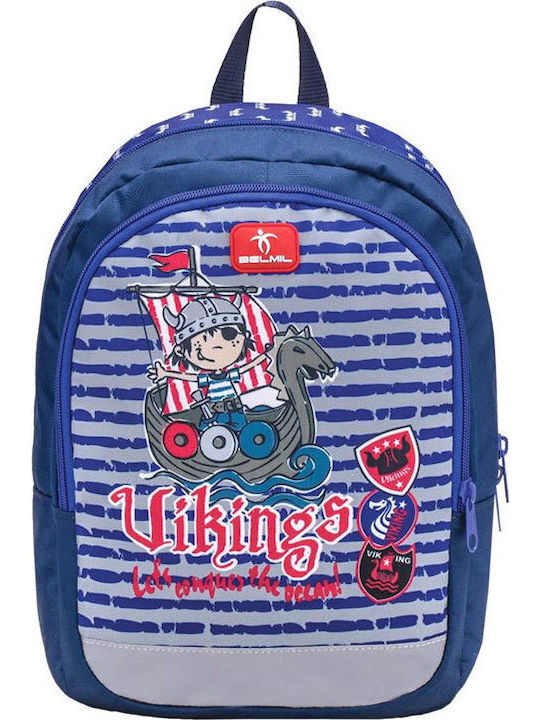 Belmil Viking Kiddy School Bag Backpack Kindergarten Blue