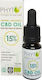 Phytoplus CBD Oil Drops 15% Raw Organic 10ml
