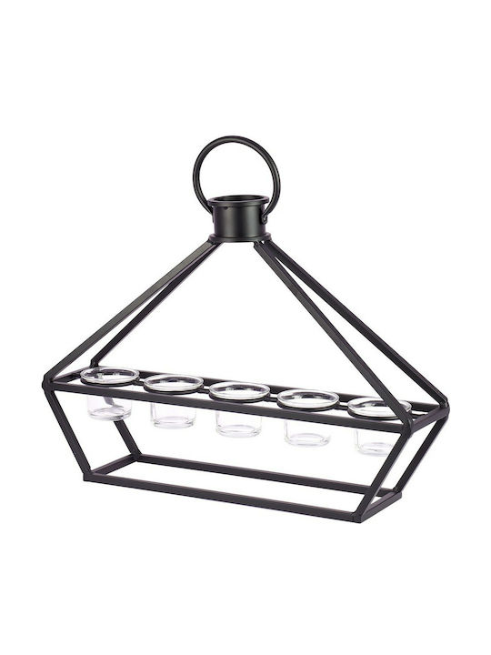 Inart Candle Holder in Black Color