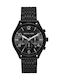 Michael Kors Merrick Men's Watch 42mm Chronograph Battery with Black Metal Bracelet