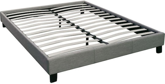 Double Bed Base for Mattress 150x200cm Gray Double Bed Base for Mattress 150x200cm Gray