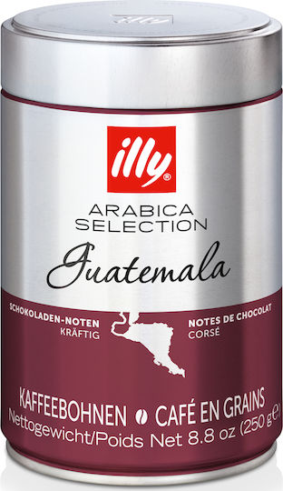 Illy Καφές Espresso Μονοποικιλιακός Arabica Guatemala Selection σε Κόκκους 250gr