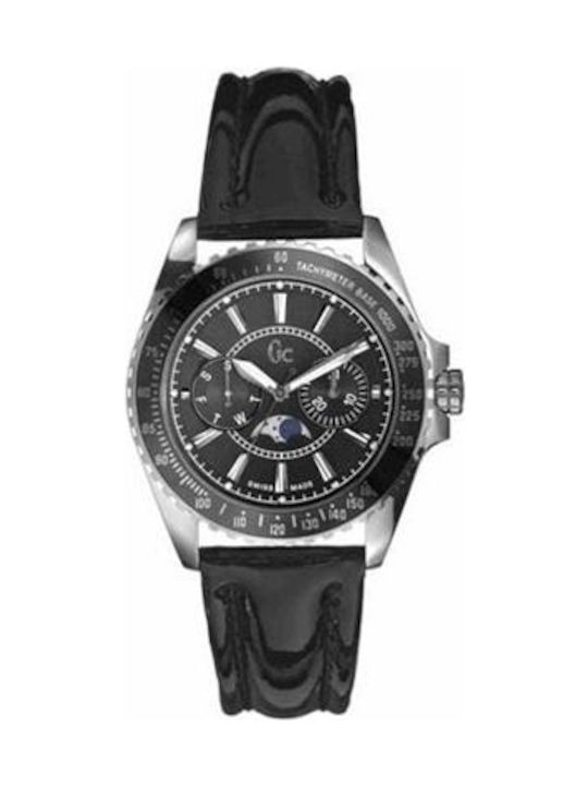 Guess Watch with Black Leather Strap I29006M2