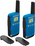 Motorola Talkabout T42 Funkgerät PMR mit Monochromdisplay Set mit 2Stück In Blau Farbe