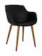 Lucie Dining Room Polypropylene Armchair Black 56x57x80cm