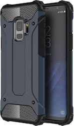 Powertech Hybrid Protect Samsung Μπλε Umschlag Rückseite Synthetisch Blau (Galaxy S9) MOB-0932