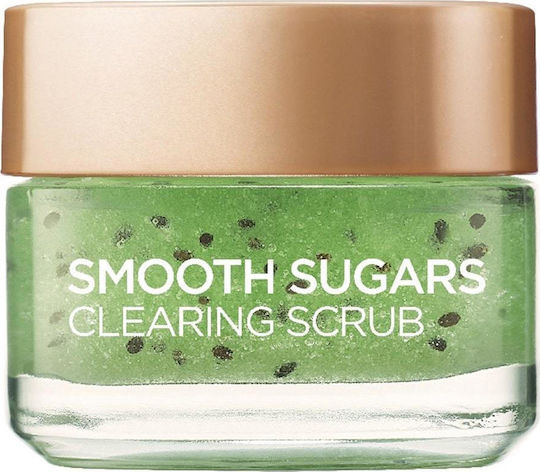L'Oreal Paris Smooth Sugars Gel για Scrub σε Πρόσωπο & Χείλη με Εκχύλισμα Σπόρων Ακτινιδίου 50ml