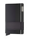 Secrid Cardslide Men's Card Wallet with RFID και Slide Mechanism Black