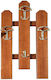 Biotrap Wooden Wall Hanger 8 Hooks Brown 38x70cm