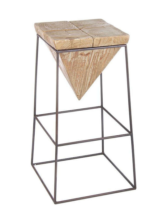 Stool Bar Wooden Prismy H70 Beige 38x38x70cm