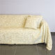 Fennel 21C03BG2 Beiges Sesselüberwurf Chenille 250x180cm Beiges