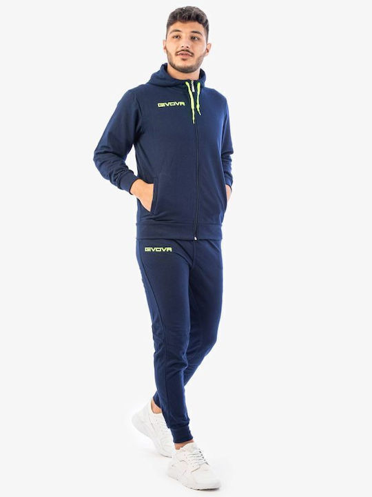 Givova Tuta Poker Trainingsanzug mit Gummizug Blau