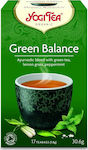 Yogi Tea Πράσινο Τσάι Βιολογικό Green Balance 17 Φακελάκια 30.6gr