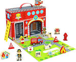 Tooky Toys Miniatur-Spielzeug Fire Station Box für 3+ Jahre (Verschiedene Designs/Sortimente von Designs) 1 Stk TY203