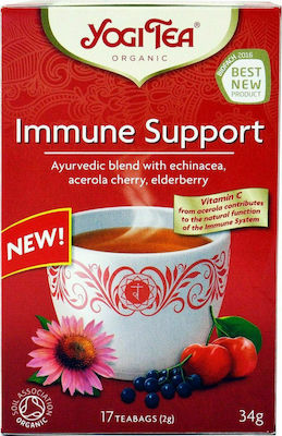 Yogi Tea Immune Support Amestec de ierburi Produs organic 17 Pungi 34gr