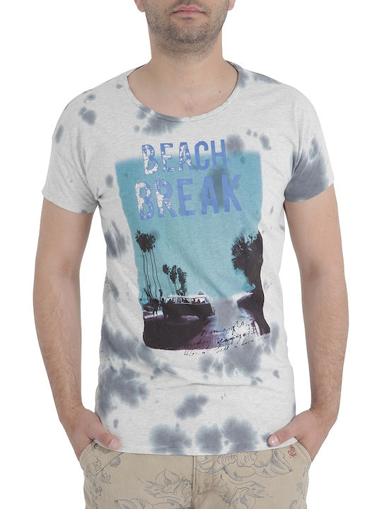 Scotch & Soda Tie Dye Herren T-Shirt Kurzarm Weiß