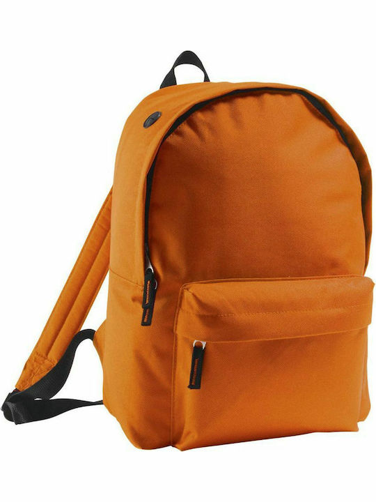 Sol's Rider Orange School Bag Backpack Junior High-High School in Orange color 15.7lt