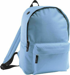 Sol's Rider Sky Blue Σχολική Τσάντα Πλάτης Γυμνασίου - Λυκείου σε Γαλάζιο χρώμα Μ28 x Π14 x Υ40cm