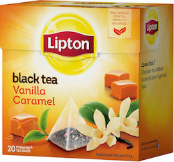 Lipton Μαύρο Τσάι Βανίλια & Καραμέλα 20 Φακελάκια