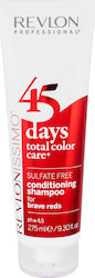 Revlon Revlonissimo 45 Days 2in1 For Brave Reds Șampoane de Menținere a Culorii pentru Colorat Păr 1x275ml