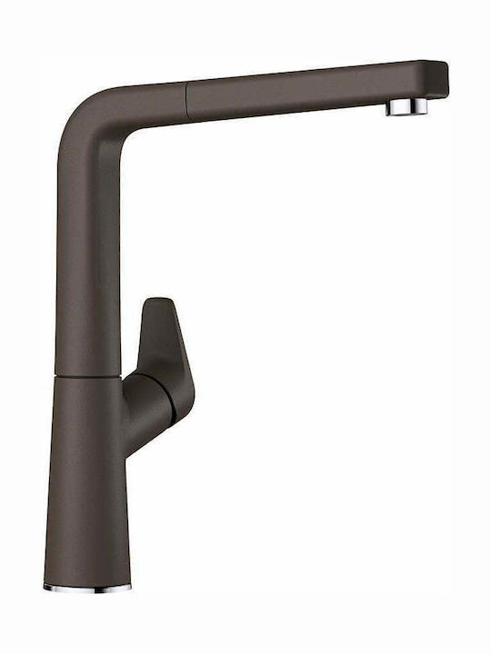 Blanco Avona-S Tall Kitchen Faucet Counter with Shower Brown