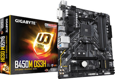 Gigabyte B450M DS3H (rev. 1.0) Motherboard Micro ATX με AMD AM4 Socket