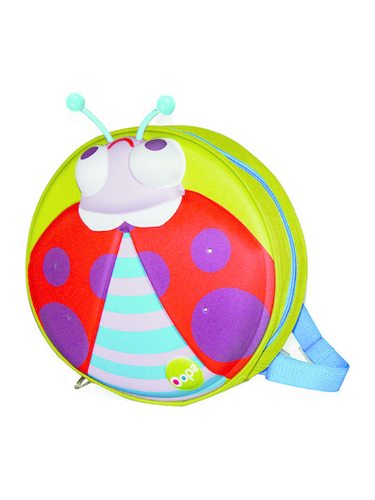 Oops My Starry Ladybird School Bag Backpack Kindergarten in Green color