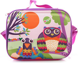Oops Owl Shoulder Lunch Bag Lilac 24x10x19cm