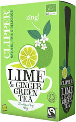 Clipper Organic Green Tea Lime & Ginger 20 Bags 40gr