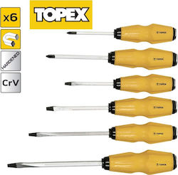 Topex Set 6 Screwdrivers with 6 Interchangeable Tips