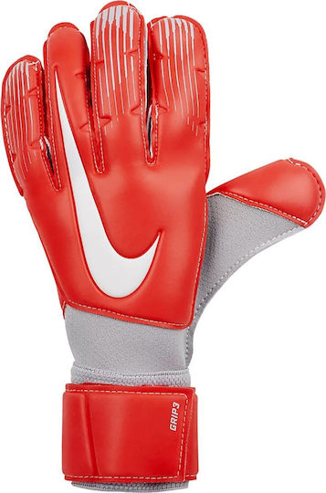 Nike Grip 3 Голмански ръкавици за Възрастни Червени