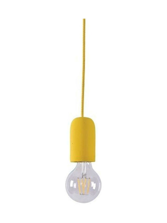 Home Lighting Iris SE 149 Pendant Light Suspension for Socket E27 Yellow