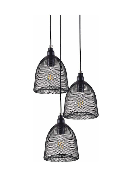 Home Lighting Pendant Light Suspension Grid for Socket E27 Black