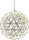 Home Lighting Pendant Light LED Ball with Warm White Light Black