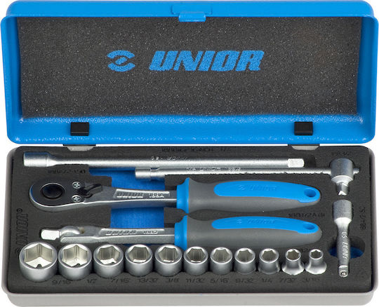 Unior 188BI6P16INCH Καστάνια με Καρυδάκια 1\4" 16τμχ