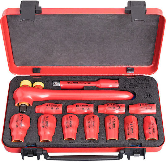 Unior 190VDEDP6P13B Set Ratchet 1\2" 13pcs 619420
