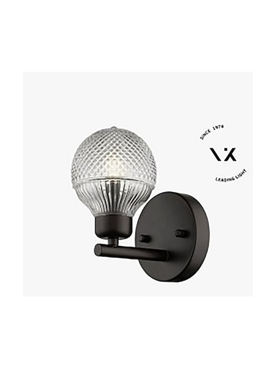 VK Lighting VK/03069/WA/BR Μοντέρνο Φωτιστικό Τοίχου με Ντουί G9 σε Μαύρο Χρώμα