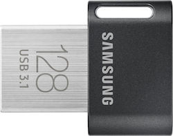 Samsung Fit Plus 128GB USB 3.1 Stick Μαύρο