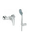 Viospiral Elit Mixing Shower Shower Faucet Complete Set Silver