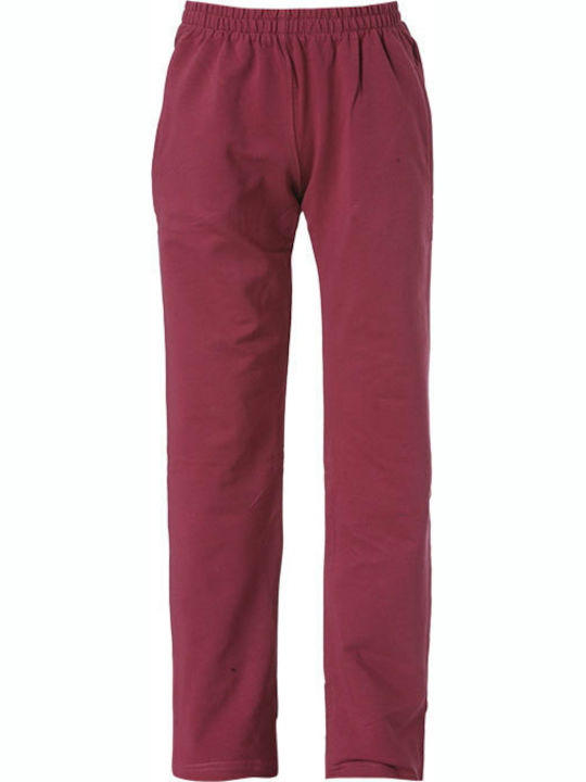 Energiers Kids Sweatpants Burgundy Dark Red