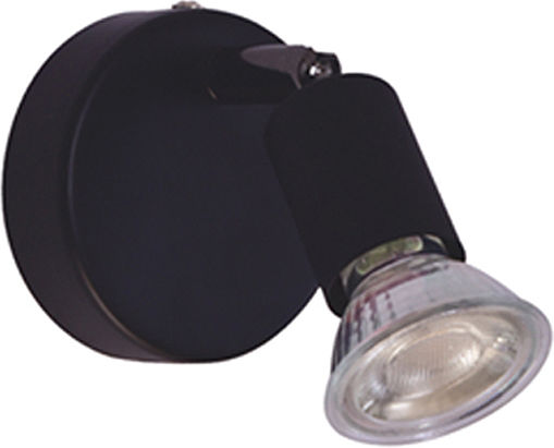 Home Lighting Single Spot with Socket GU10 in Black Color
