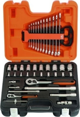 Bahco Ratschen- & Steckschlüssel-Sets 1\2" & 1\4" 41Stück