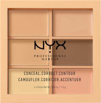 Nyx Professional Makeup Conceal. Correct. Contour Corector Paletă Light 1.5gr
