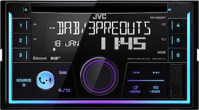 JVC Car-Audiosystem 2DIN (Bluetooth/USB/AUX) mit Touchscreen 2"