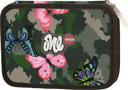 Lyc Sac One Girly Camo Pencil Case Full with 1 Compartment Multicolored