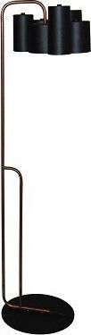 Home Lighting Brody Vintage Floor Lamp Height 165cm Old Copper